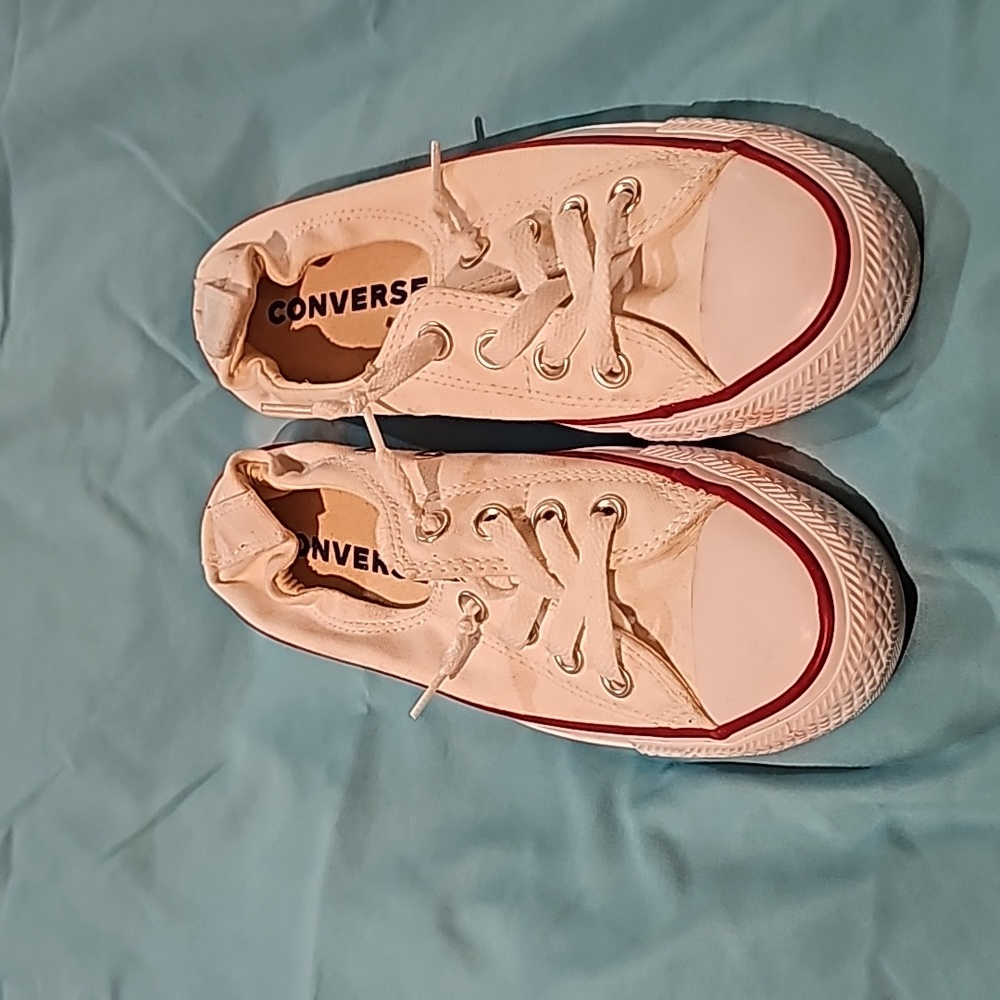 Converse elastic back white womens 6.5